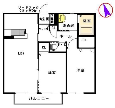 N・Yボンジュールの物件間取画像